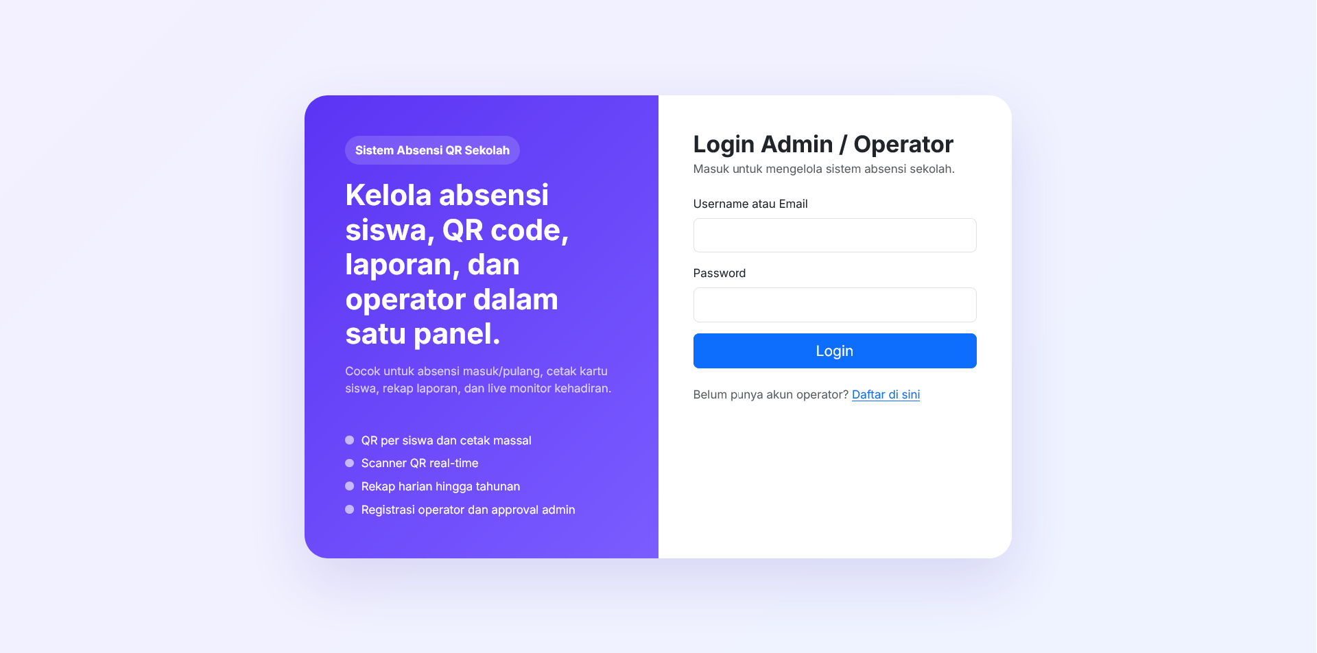 QR ATTENDANCE SYSTEM